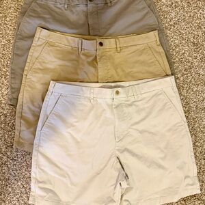 GAP Men's Flat Front Shorts - Gray, Tan, Cream